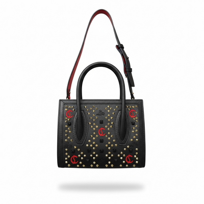 Christian Louboutin Studded Mini Tote 🖤🔥 | Bold Luxury Statement