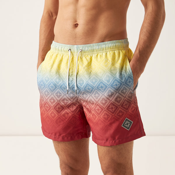 Casablanca Swim Shorts – Rainbow Monogram 🌊🌈