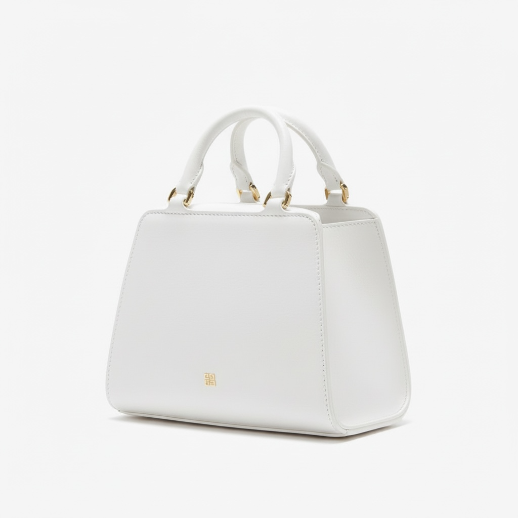 Givenchy Mini Top Handle Bag White with Gold Charm 🤍✨🔗