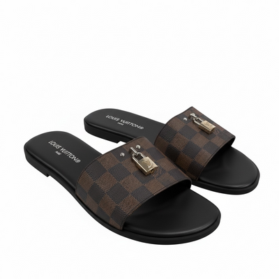 LOUIS VUITTON Damier Slides 🔒🤎 | Iconic Statement Luxury
