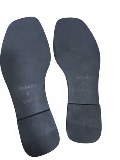 HERMÈS Inspired Oran Lock Sandals 🤍🤎 | Classic Contrast Edition
