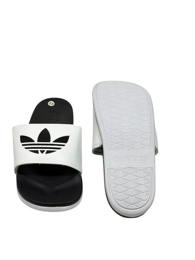 ADIDAS Originals Slides – Black & White Trefoil Edition ⚫⚪