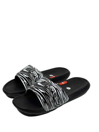NIKE Zebra Slide Sandals – Black & White Edition 🖤⚡