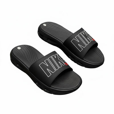 Nike Air Cushion Slides ⚫🔥 | Bold Comfort Performance Edition 👟💨