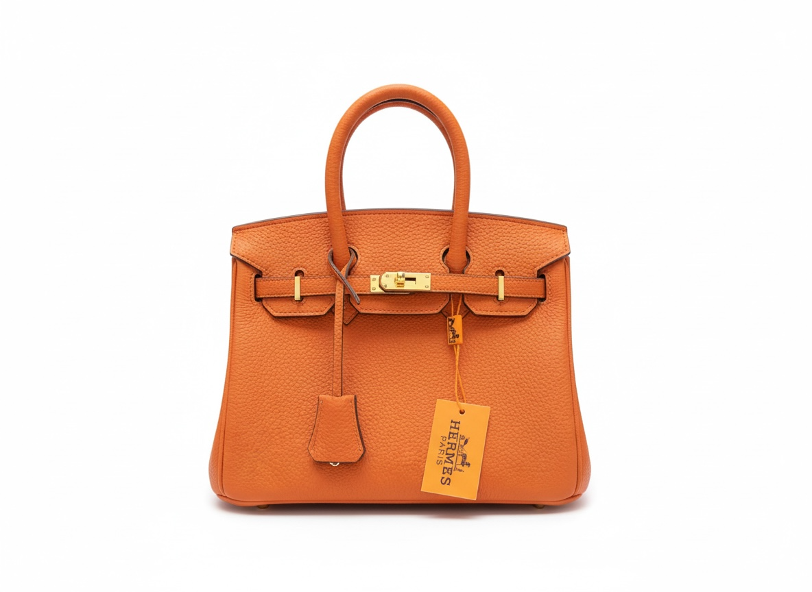 Hermès Birkin Style Orange Leather Bag 🧡✨ | Iconic Luxury Statement