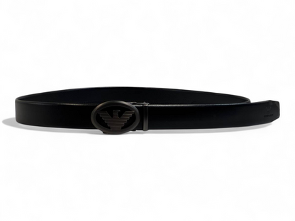 🖤 Emporio Armani Eagle Emblem Leather Belt – 135 cm Prestige Edition 👔