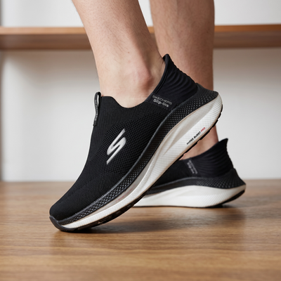 🖤 Skechers Slip-Ins Hyper Burst Running Shoes – Black