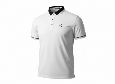Armani Exchange White Polo Shirt 🤍🖤 Clean Contrast Essential