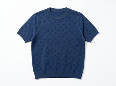 💙 Louis Vuitton Monogram Knit Top | Navy | One Size