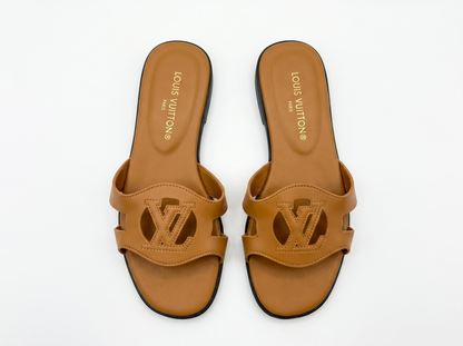 Louis Vuitton LV Oran Inspired Flat Sandals 🤎✨