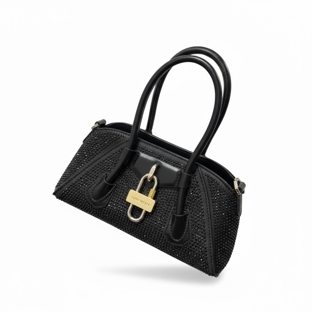Givenchy Crystal-Embellished Mini Top Handle Bag 🖤✨💎