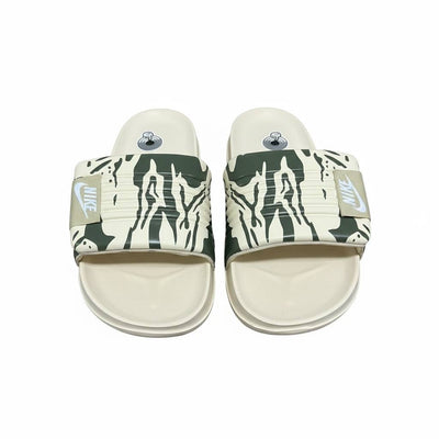 Nike Camo Slides – Beige & Olive Edition 🤍🟢