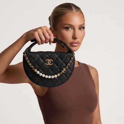 🖤 Chanel Quilted Mini Bag with Pearl Chain 🤍✨ | Timeless Luxury
