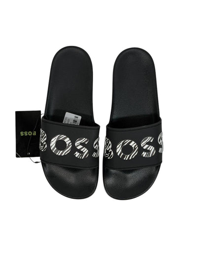 BOSS Logo Slides – Black Statement Edition ⚫🔥