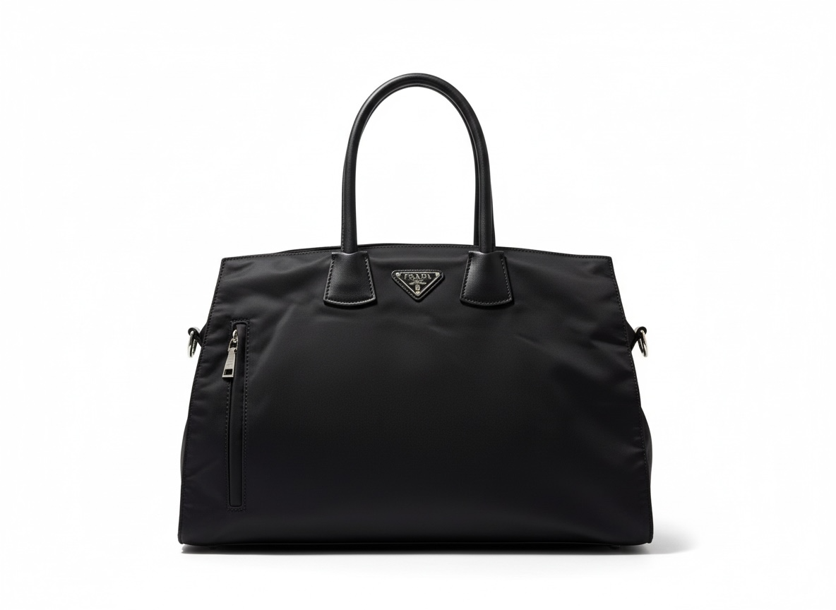 PRADA Large Black Tote 🖤 | Minimal Luxury Statement