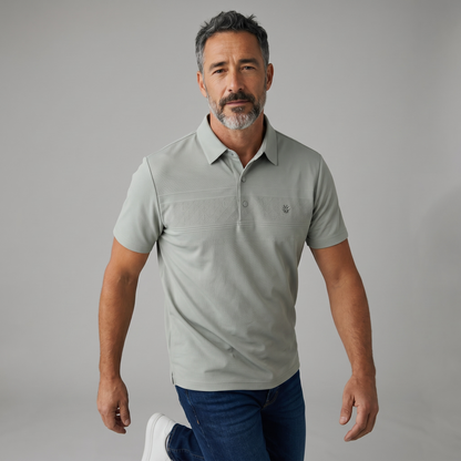 🤍🌿 Dior-Inspired Sage Green Luxury Polo Shirt – Elegant Smart Casual Essential 👔✨