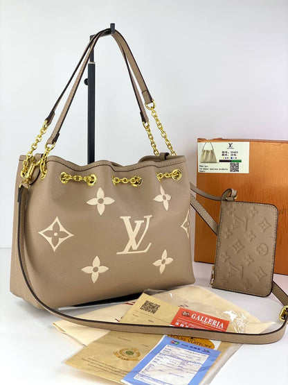 Louis Vuitton Monogram Tote with Gold Chain and Wallet