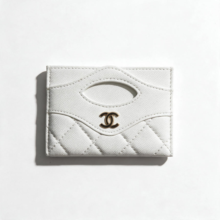 Chanel Card Holder — White