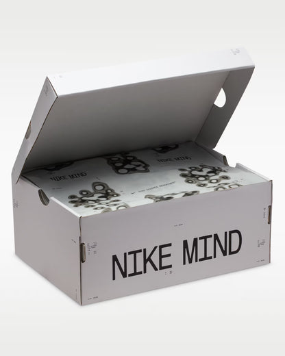 Nike Mind 001 Futuristic Slides – Premium Minimal Comfort Sandals 👟⚡ | Grey & Neon Grip Sole