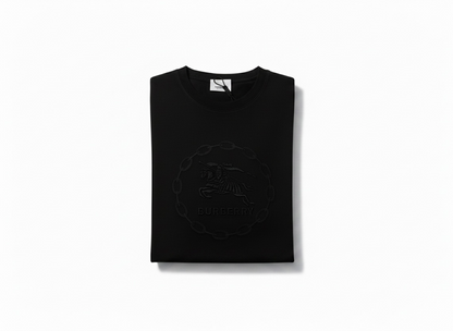 Burberry Black Embossed Logo T-Shirt 🖤✨ Ultra Minimal Edition