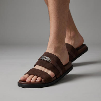 Hermès Brown Luxury Slide Sandals – Premium Designer Summer Slippers 🤎✨