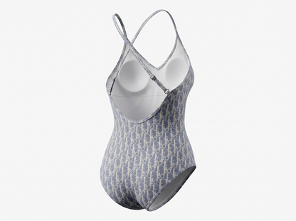 Christian Dior Oblique One-Piece Swimsuit 💙🤍🌊