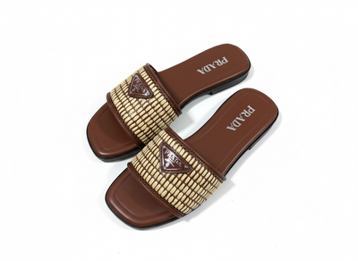 PRADA Raffia Slide Sandals 🤎✨ | Summer Luxury Essential