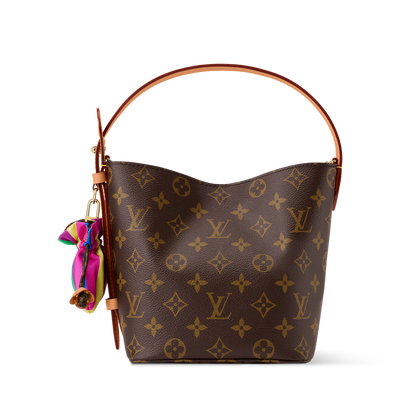👜 Louis Vuitton Monogram Bucket Bag with Silk Bow Charm