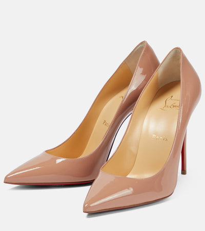 Christian Louboutin Nude Patent Red Bottom Heels 👠✨