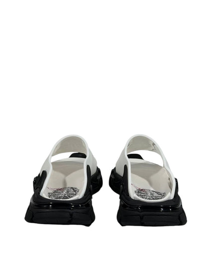 Balenciaga Graphic Slide Sandals – Black & White Edition 🖤🤍🔥
