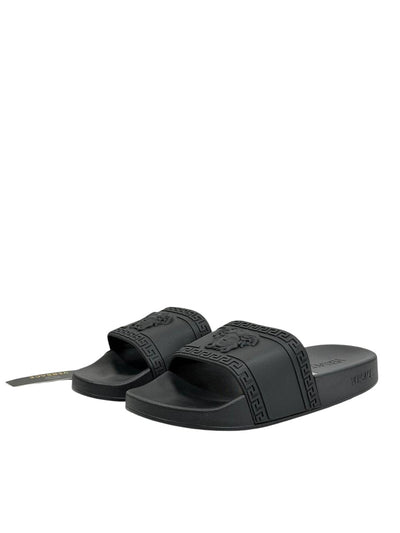 VERSACE Slides – All Black Medusa Edition 🖤⚡