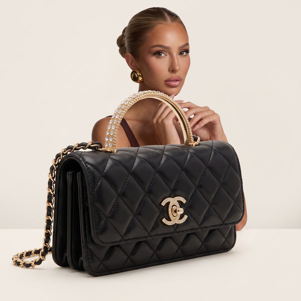 Chanel Quilted Flap Bag – Black ✨