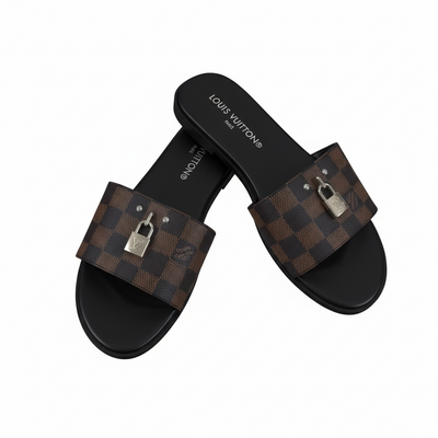 LOUIS VUITTON Damier Slides 🔒🤎 | Iconic Statement Luxury