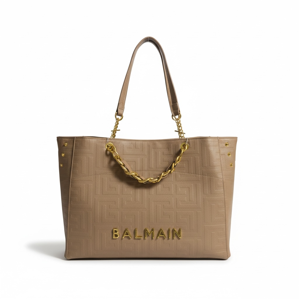 Balmain Monogram Tote Set 🤎✨ | Luxury Designer Handbag & Wallet