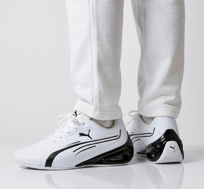 🤍⚡ Puma Viz Runner White & Black Lifestyle Sneakers – Modern Sport Comfort Shoes 👟🔥