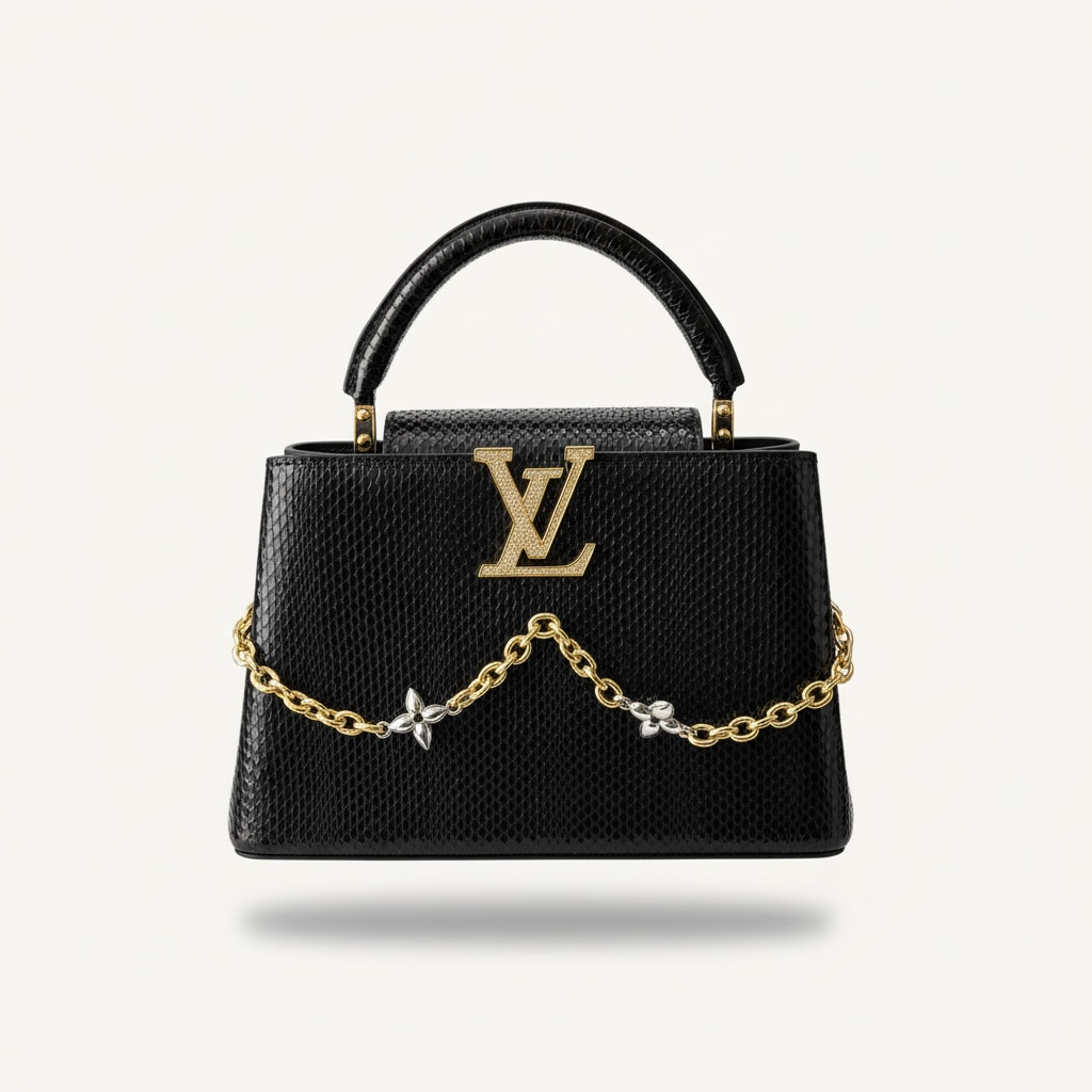 🖤👜 Louis Vuitton Capucines Mini Chain Bag ✨💎