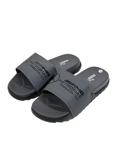 PUMA x AMG PETRONAS Slide Sandals – Grey Edition ⚙️🏁