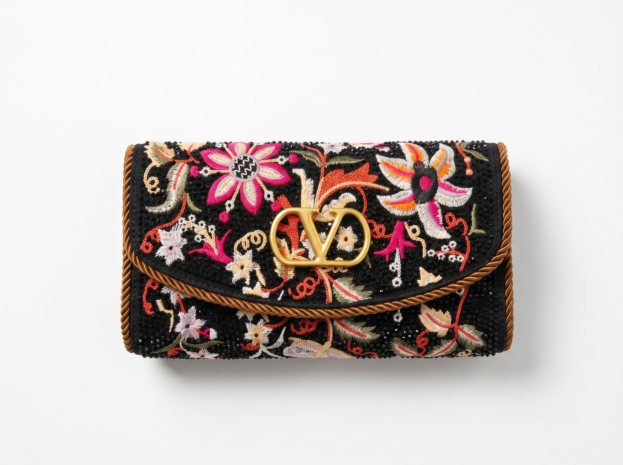 Valentino Floral Embroidered Shoulder Bag 🌸✨