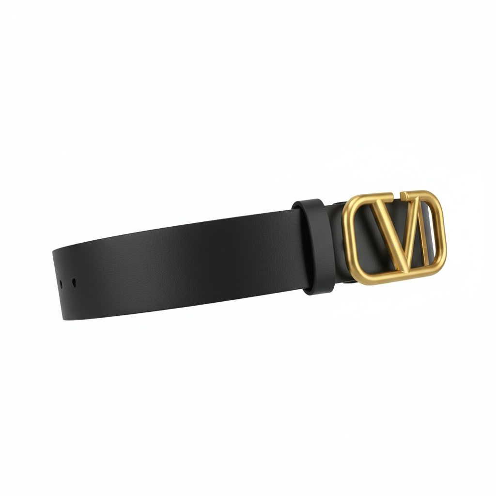 Valentino Reversible V Logo Belt Set (2 Buckles) ✨🖤