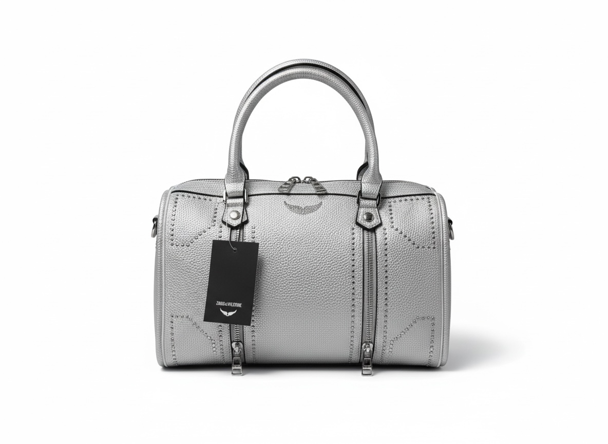 ZADIG & VOLTAIRE Voltaire Metallic Bag ✨🩶 | Luxe Statement Piece