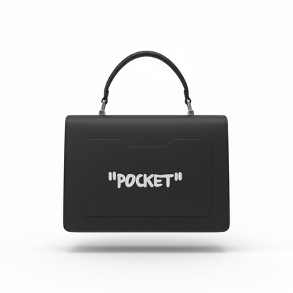 🖤 Off-White “Personal Property” Arrow Lock Handbag – Statement Top Handle Bag