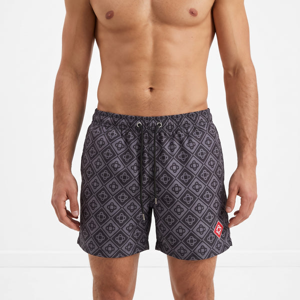 Casablanca Swim Shorts – Charcoal Geo 🩴
