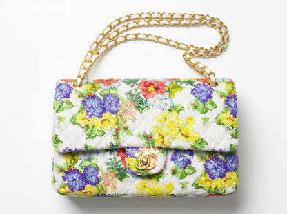 🌸 Chanel Floral Sequin Classic Flap Bag 🌸