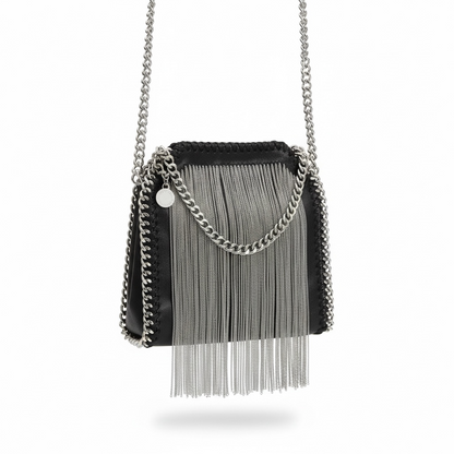 STELLA McCARTNEY Fringe Falabella Mini Bag 🖤⛓️