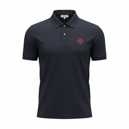 Hermès Navy Polo Shirt 🔵✨ Luxury Signature Edition