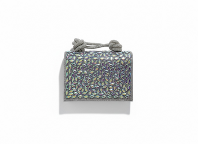 Iridescent Crystal Mini Top Handle Bag ✨💜 | Multi-Color Glam Statement