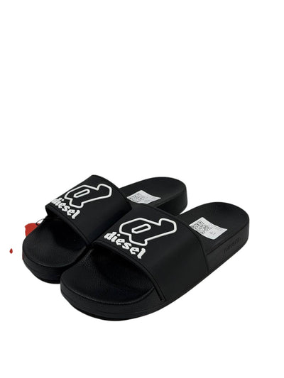 DIESEL Slides – Icon Logo Black Edition ⚫🔥