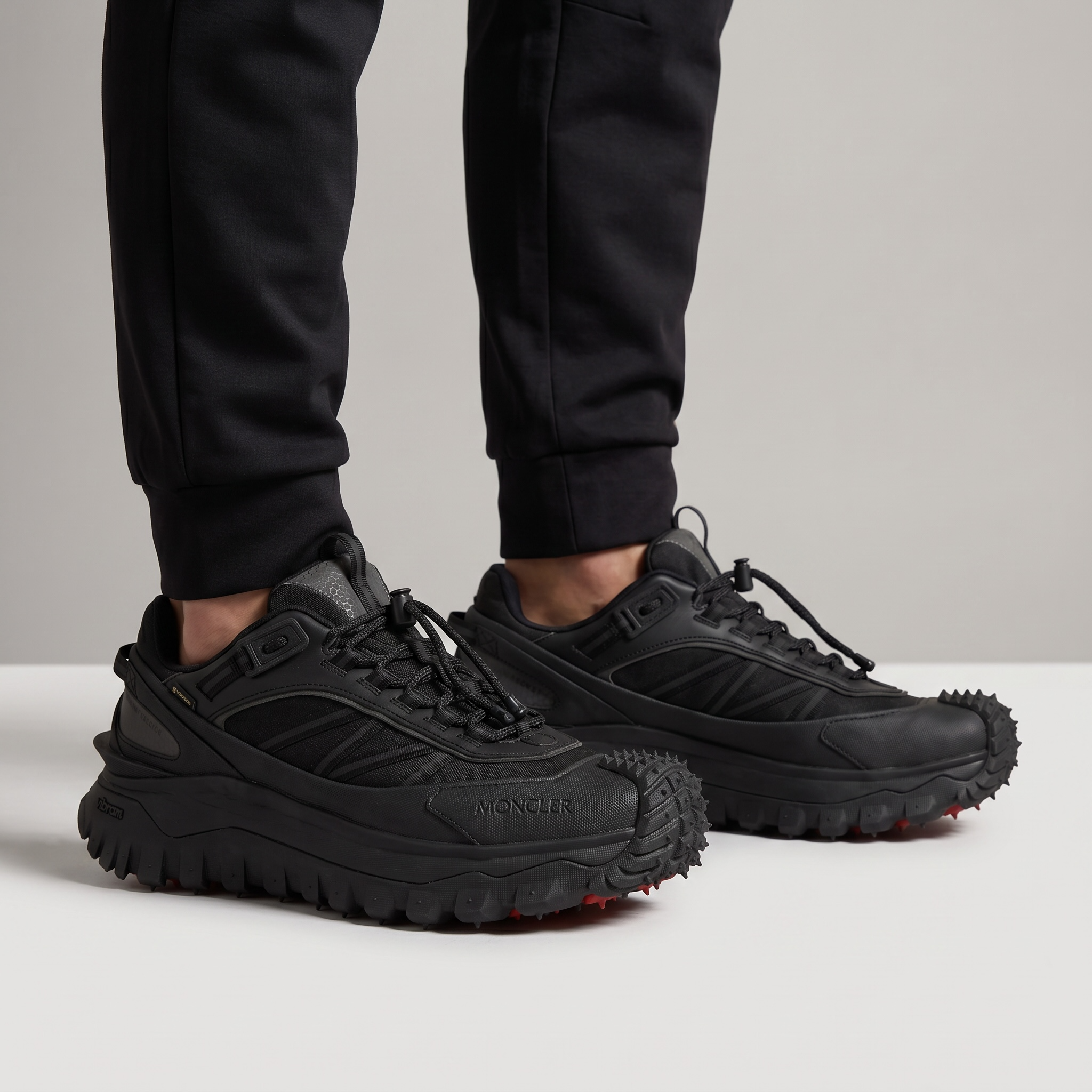 🖤🔥 Moncler Trailgrip GTX Black Performance Sneakers 👟⛰️