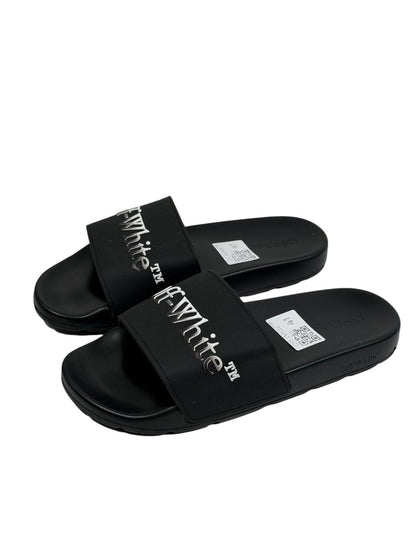 OFF-WHITE Slides – Black Logo Edition 🖤⚡