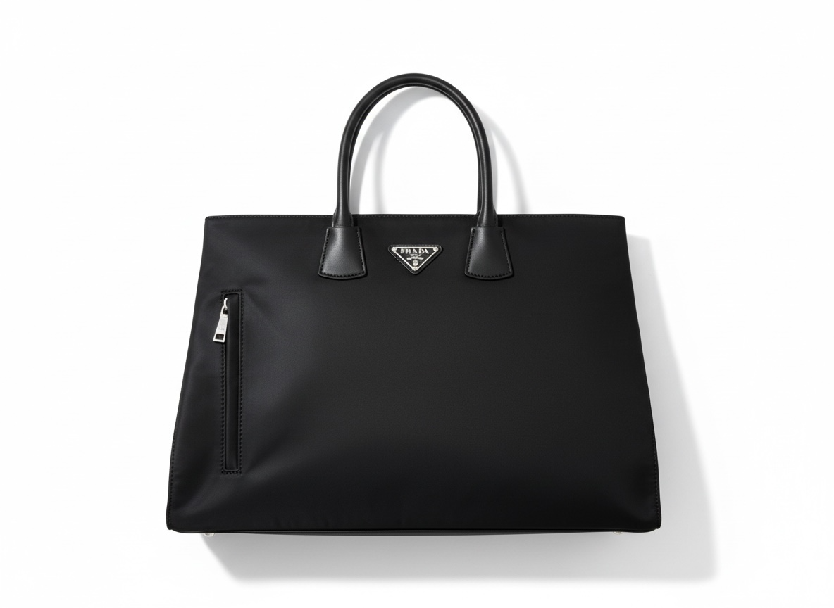 PRADA Large Black Tote 🖤 | Minimal Luxury Statement